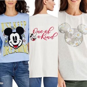 Disney Mickey Mouse Graphic T-Shirt 3-Pack Trio Bundle Set Size XXL